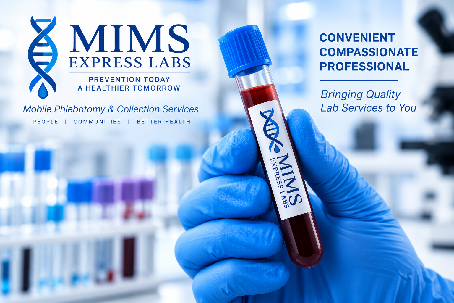 Mims Express Labs mobile phlebotomy services